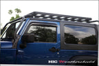 Installed View - Jeep Wrangler JK 2 Door (2007-2018): Premium Window Visors