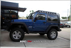 Installed View - Jeep Wrangler JK 2 Door (2007-2018): Premium Window Visors