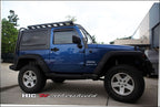 Installed View - Jeep Wrangler JK 2 Door (2007-2018): Premium Window Visors