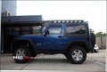 Installed View - Jeep Wrangler JK 2 Door (2007-2018): Premium Window Visors