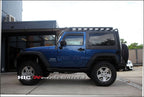 Installed View - Jeep Wrangler JK 2 Door (2007-2018): Premium Window Visors
