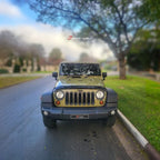 Installed View - Jeep Wrangler JK (2006-2018): Bonnet Protector Guard