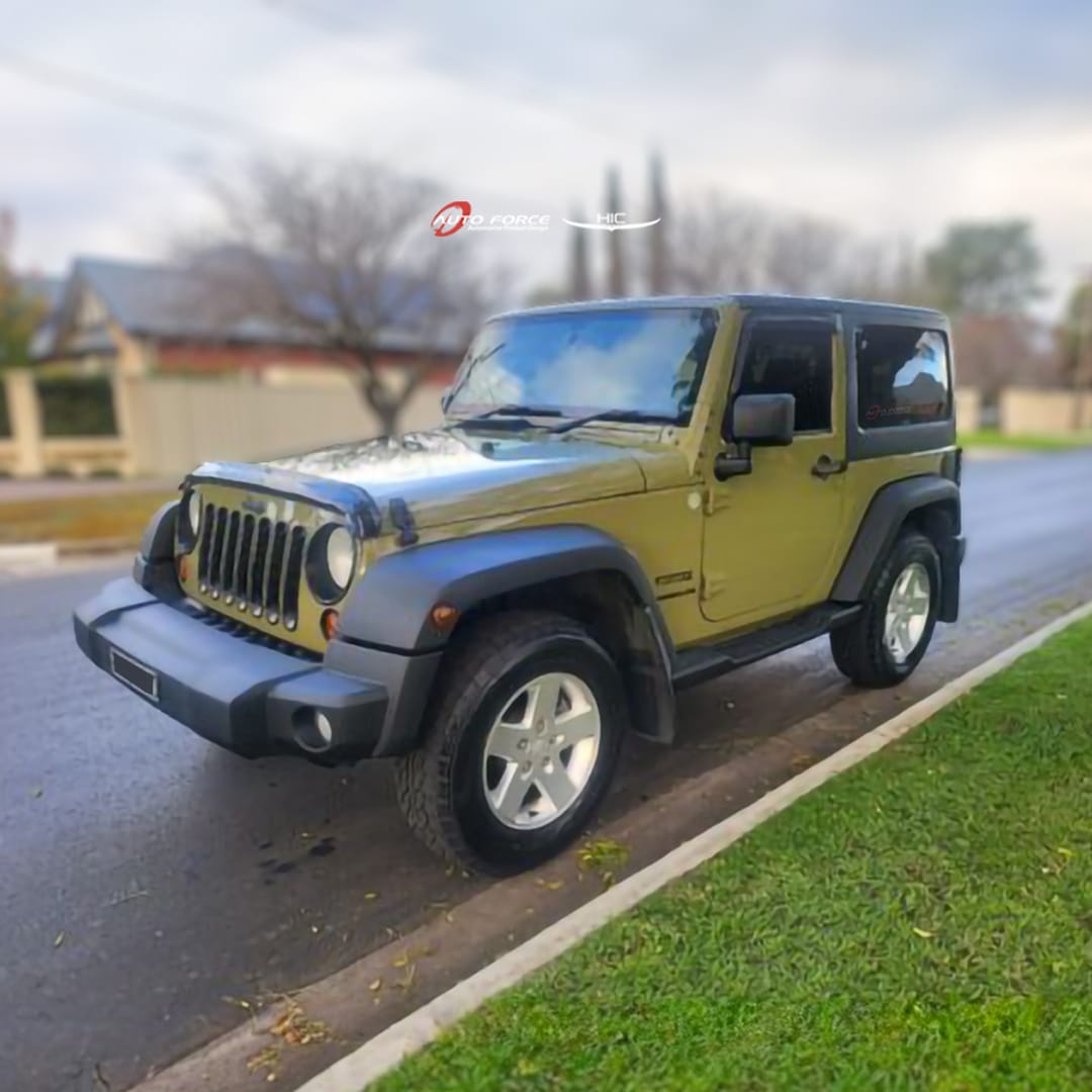Installed View - Jeep Wrangler JK (2006-2018): Bonnet Protector Guard