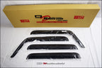 Installed View - Jeep Wrangler JK 4 Door (2007-2018): Premium Window Visors