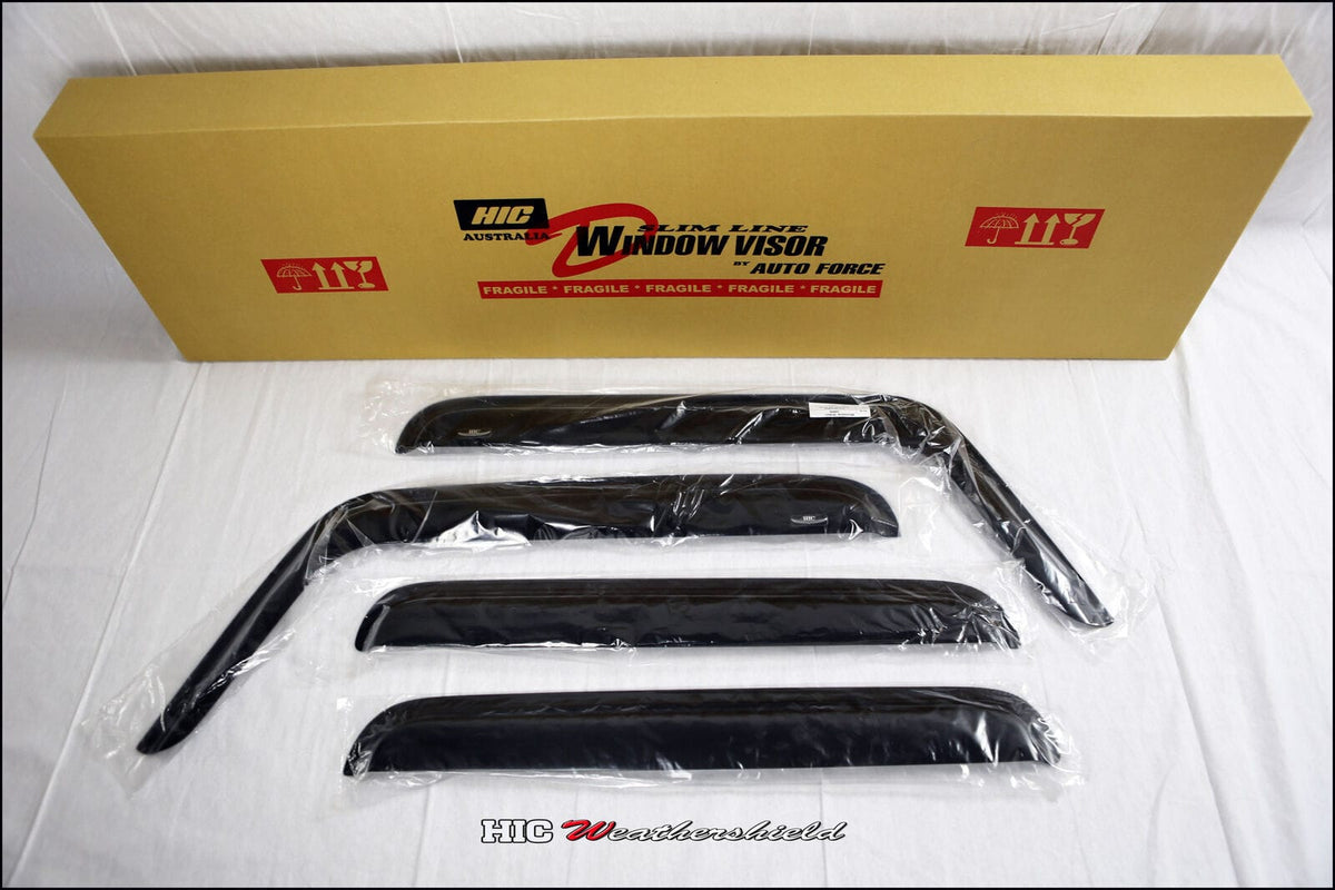 Installed View - Jeep Wrangler JK 4 Door (2007-2018): Premium Window Visors