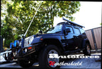Installed View - Jeep Wrangler JK 4 Door (2007-2018): Premium Window Visors