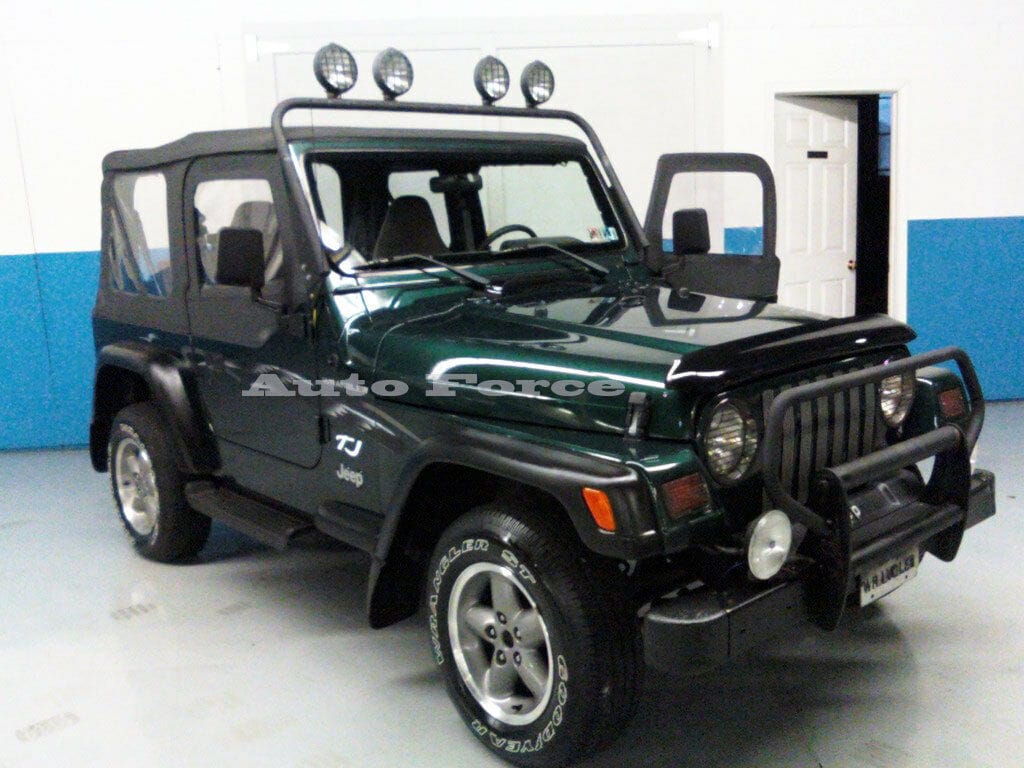 Installed View - Jeep Wrangler TJ (1996-2007): Bonnet Protector Guard
