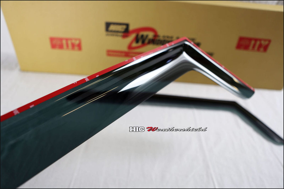 Installed View - Jeep Wrangler TJ 2 Door (1997-2006): Premium Window Visors
