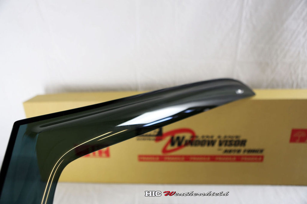 Installed View - Jeep Wrangler TJ 2 Door (1997-2006): Premium Window Visors