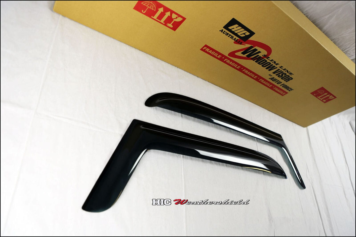 Installed View - Jeep Wrangler TJ 2 Door (1997-2006): Premium Window Visors