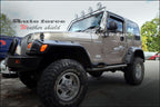 Installed View - Jeep Wrangler TJ 2 Door (1997-2006): Premium Window Visors