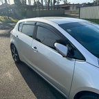 Installed View - Kia Cerato Hatch (2013-2018): Premium Window Visors