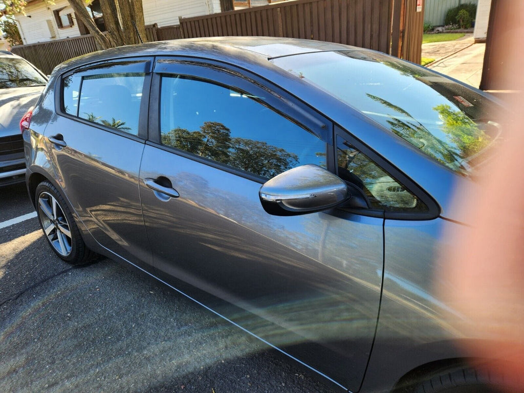 Installed View - Kia Cerato Hatch (2013-2018): Premium Window Visors