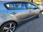 Installed View - Kia Cerato Hatch (2013-2018): Premium Window Visors