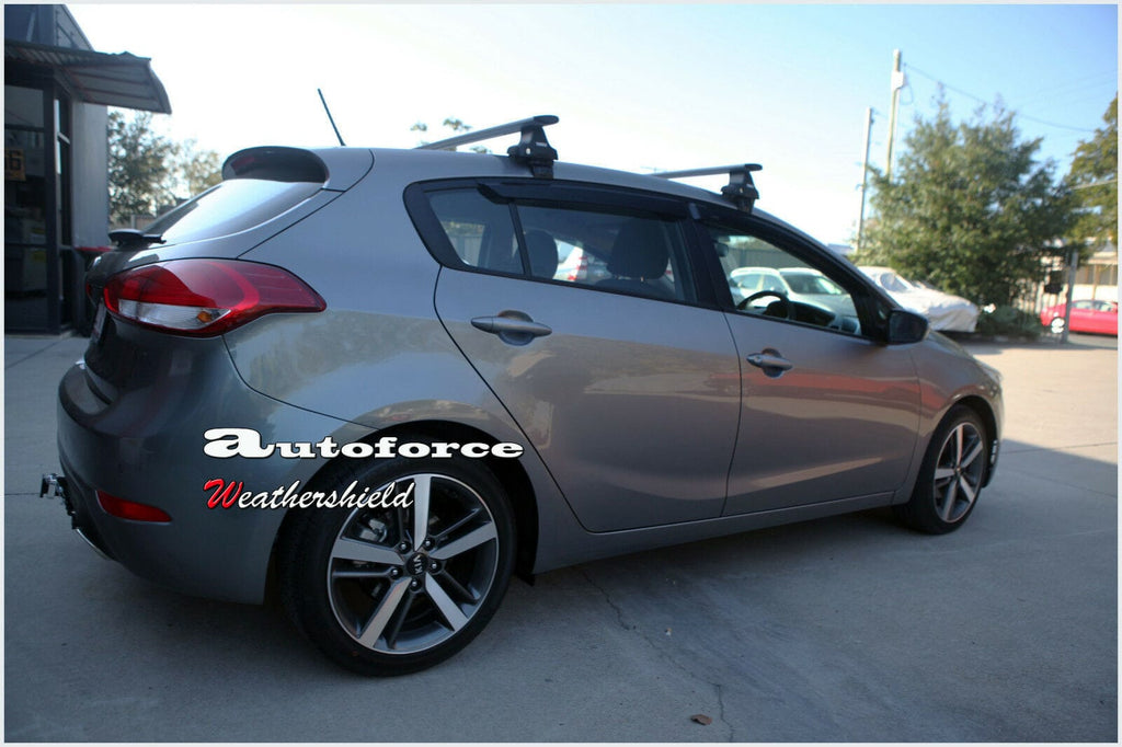 Installed View - Kia Cerato Hatch (2013-2018): Premium Window Visors