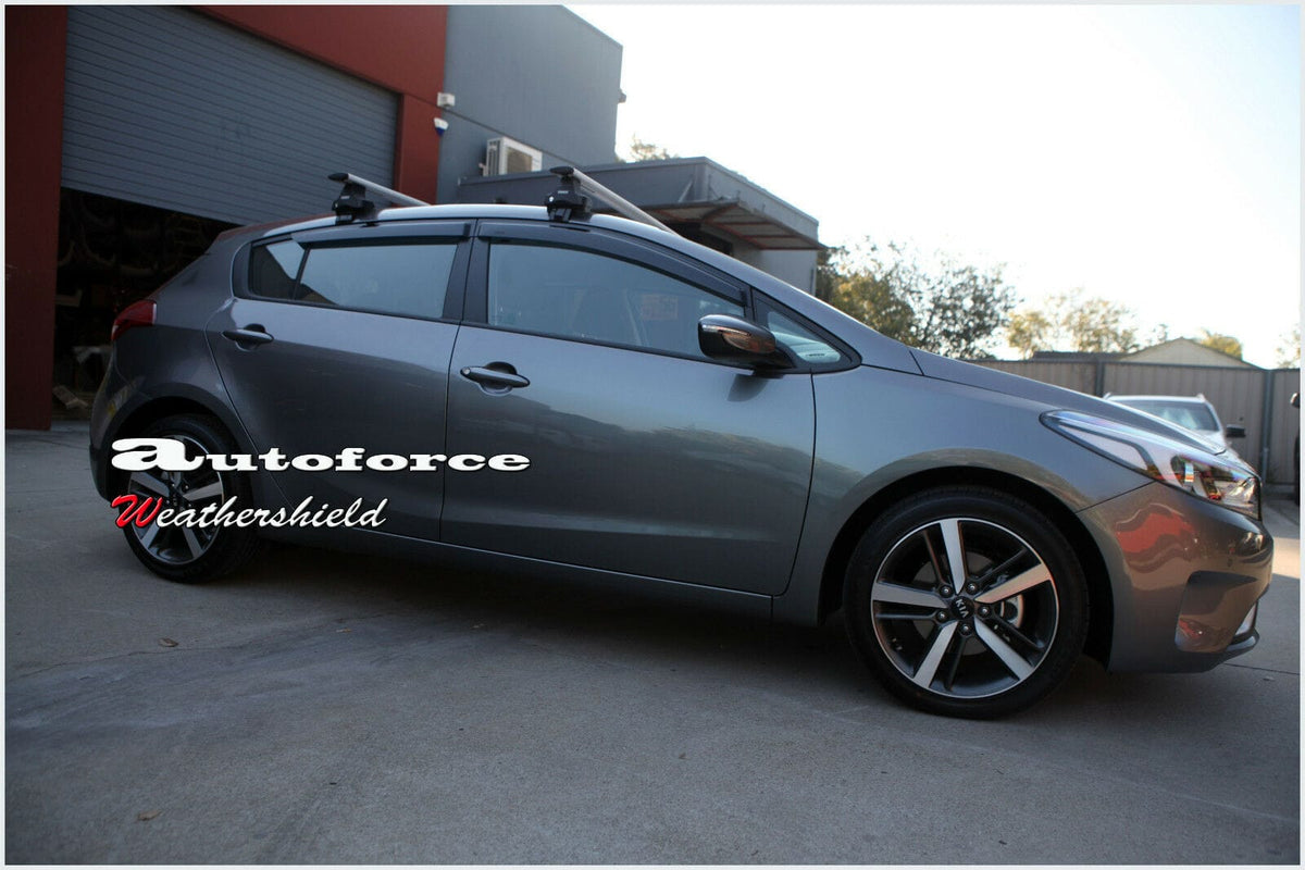 Installed View - Kia Cerato Hatch (2013-2018): Premium Window Visors