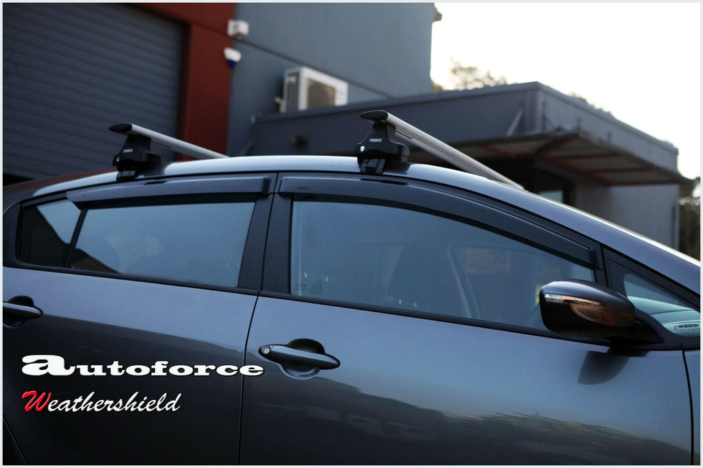 Installed View - Kia Cerato Hatch (2013-2018): Premium Window Visors