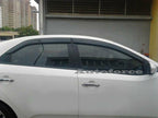 Installed View - Kia Cerato Sedan (2009-2012): Premium Window Visors