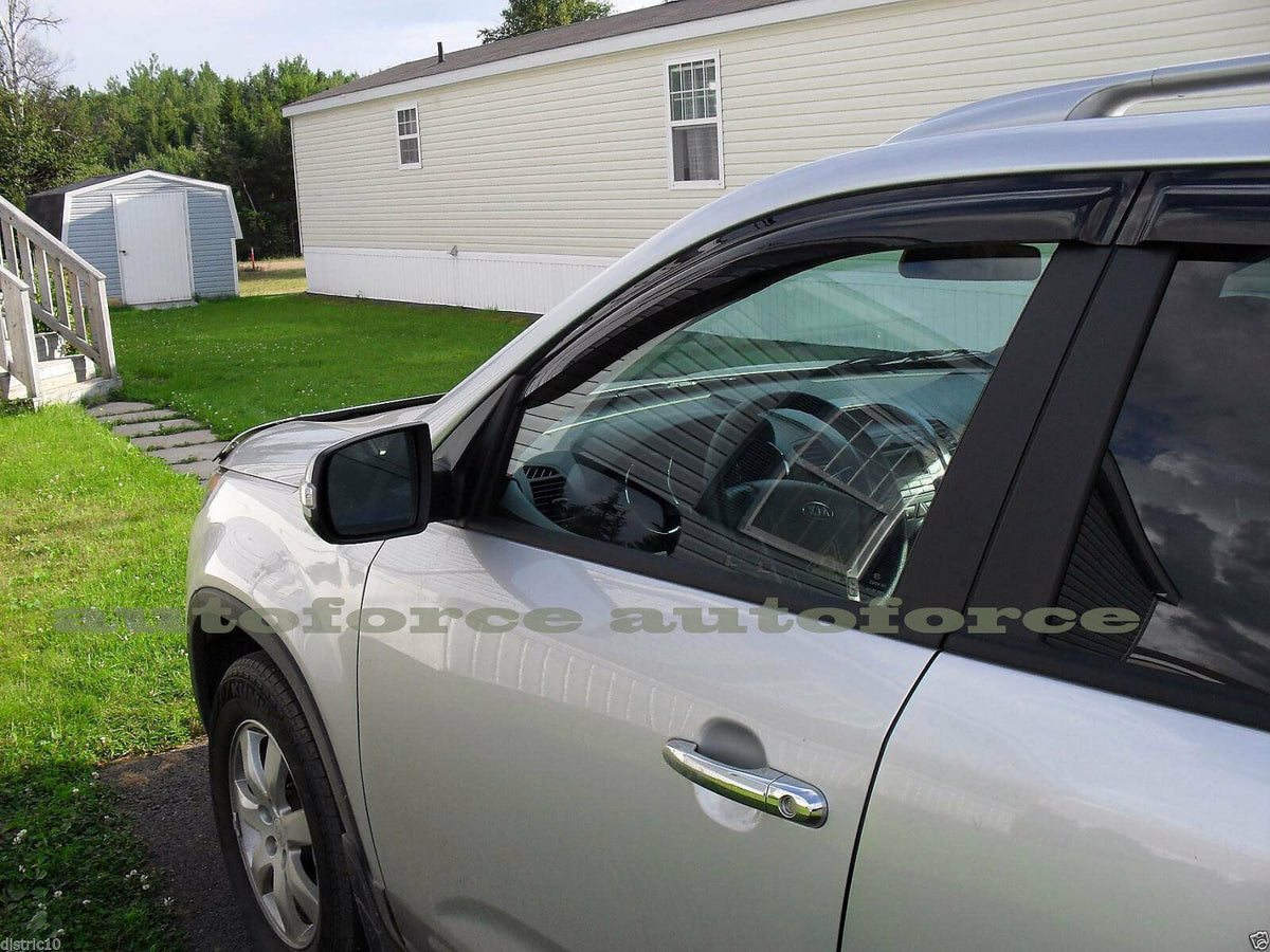 Installed View - Kia Sorento XM (2010-2014): Premium Window Visors