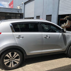 Installed View - Kia Sportage (2010-2014): Premium Window Visors