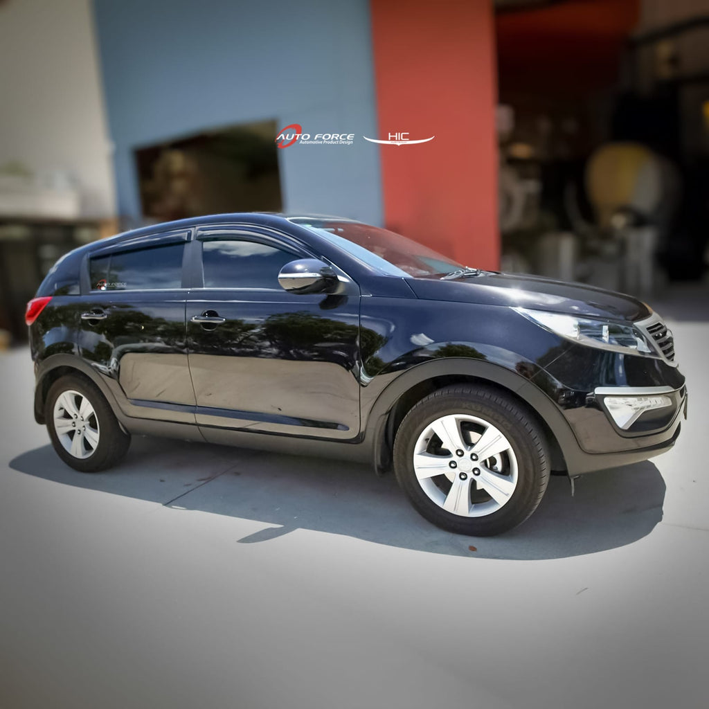 Installed View - Kia Sportage (2010-2014): Premium Window Visors