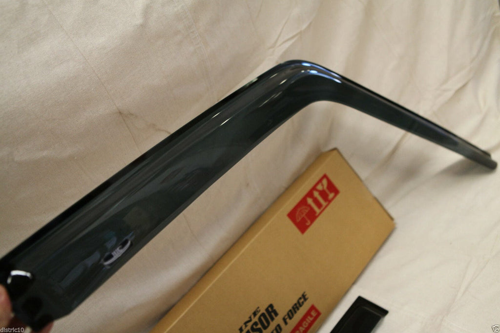 Installed View - Land Rover Defender (1993-2015): Premium Window Visors