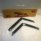 Installed View - Land Rover Defender (1993-2015): Premium Window Visors