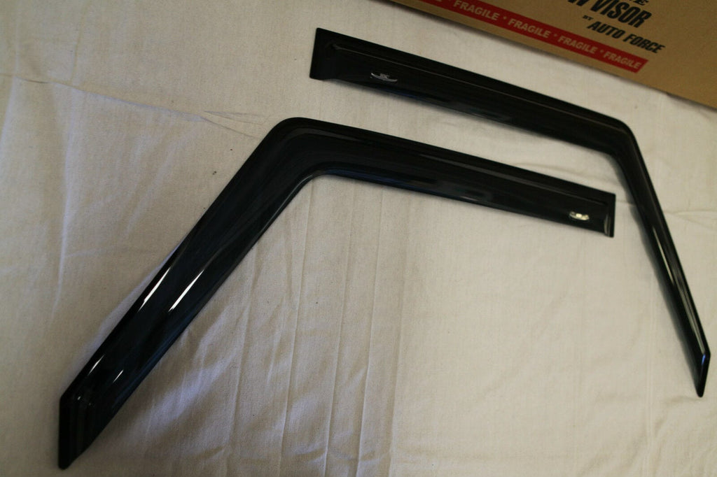 Installed View - Land Rover Defender (1993-2015): Premium Window Visors