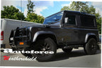 Installed View - Land Rover Defender (1993-2015): Premium Window Visors