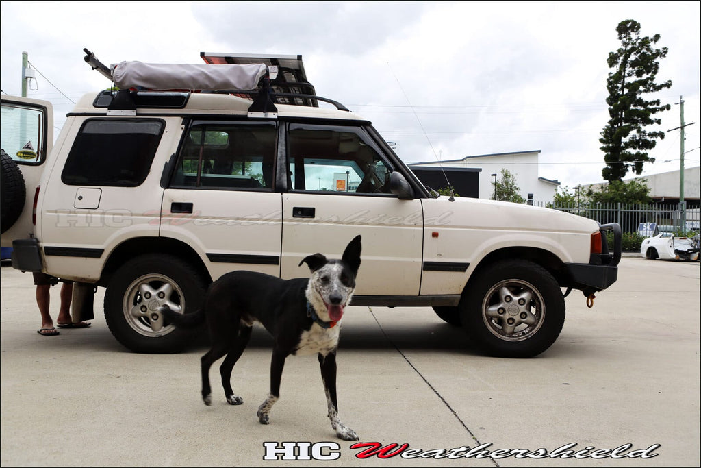 Installed View - Land Rover Discovery 1 (1989-1998): Premium Window Visors