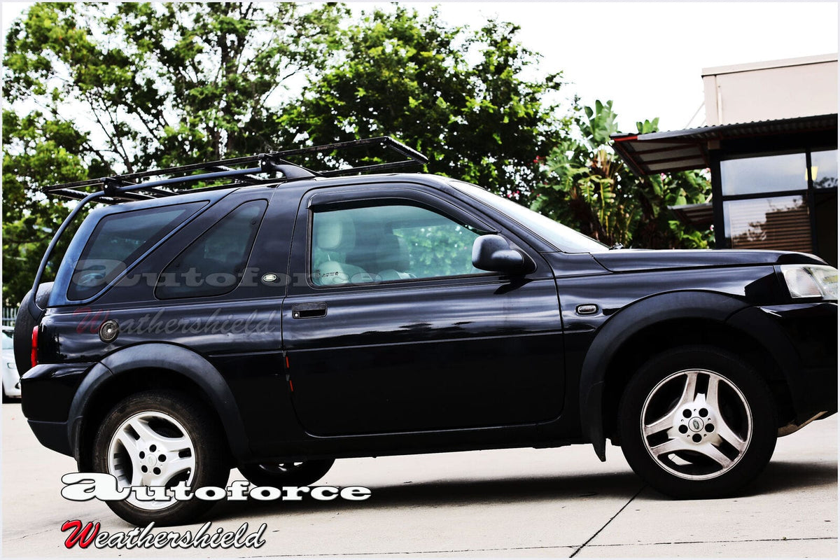 Installed View - Land Rover Freelander 3-Door (1997-2006): Premium Window Visors