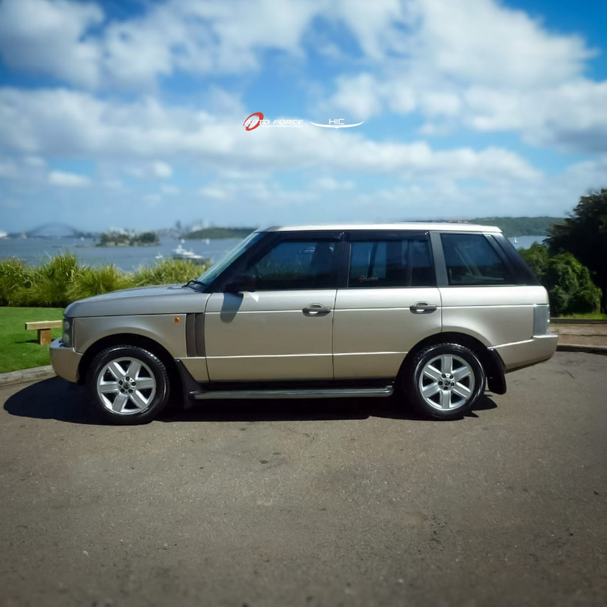 Installed View - Land Rover Range Rover Vogue L322 (2002-2012): Premium Window Visors