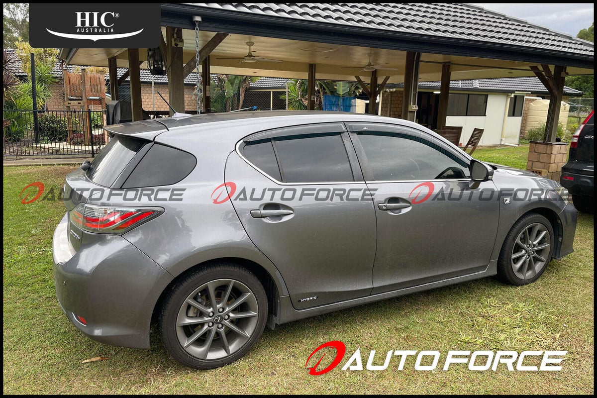 Installed View - Lexus CT200h (2011-2021): Premium Window Visors