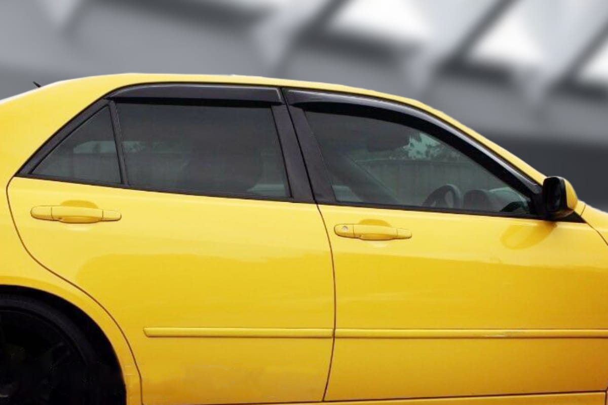Installed View - Lexus IS200 / IS300 (1998-2005): Premium Window Visors