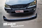 Installed View - Lexus IS200/IS300 Sedan: CT Style Front Bumper Lower Lip