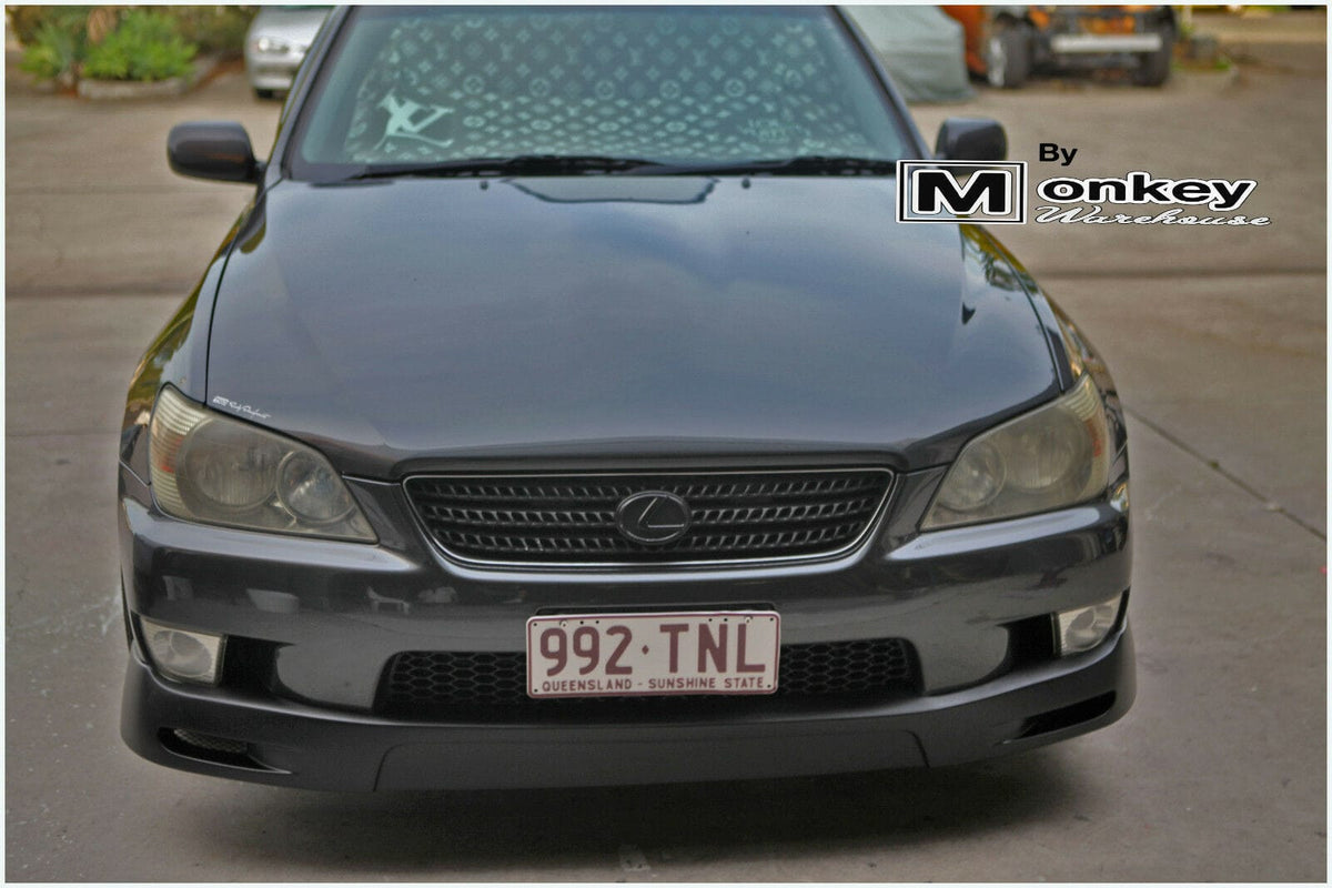 Installed View - Lexus IS200/IS300 Sedan: CT Style Front Bumper Lower Lip
