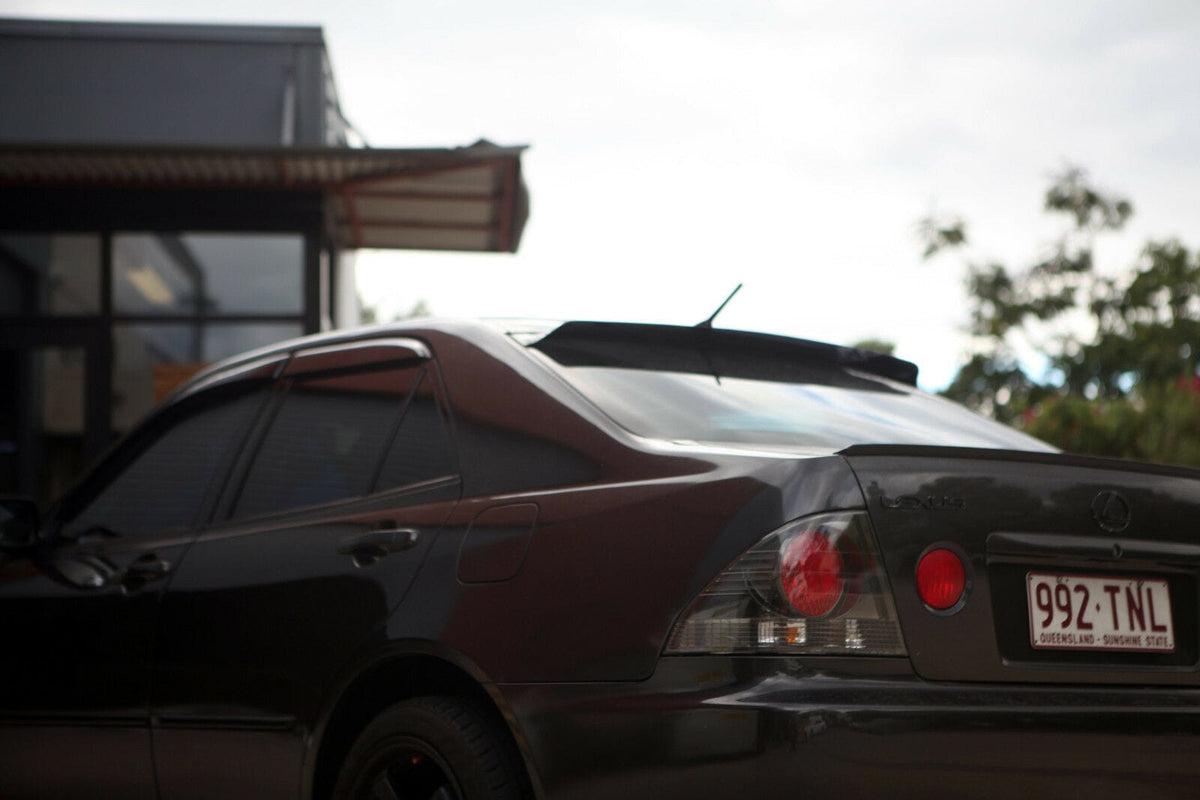 Installed View - Lexus IS200 IS300 / Toyota Altezza Sedan (1998-2005): Premium Roof Spoiler