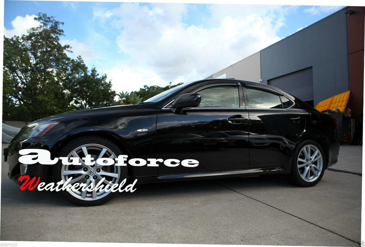 Installed View - Lexus IS250 / IS350 (2006-2013): Premium Window Visors
