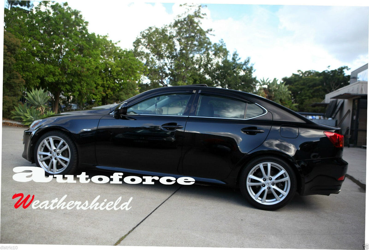 Installed View - Lexus IS250 / IS350 (2006-2013): Premium Window Visors