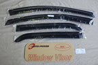 Installed View - Mazda 2 DJ/DL Hatch & Sedan (2014-2021): Premium Window Visors