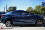 Installed View - Mazda 2 DJ/DL Hatch & Sedan (2014-2021): Premium Window Visors