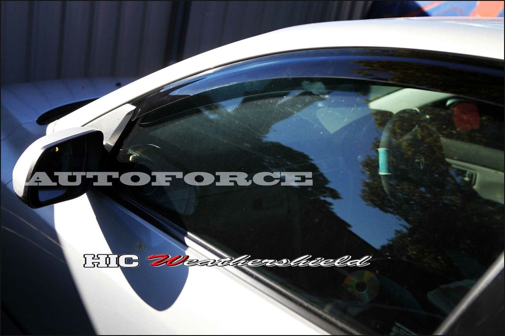Installed View - Mazda 3 BK Hatch (2004-2009): Premium Window Visors