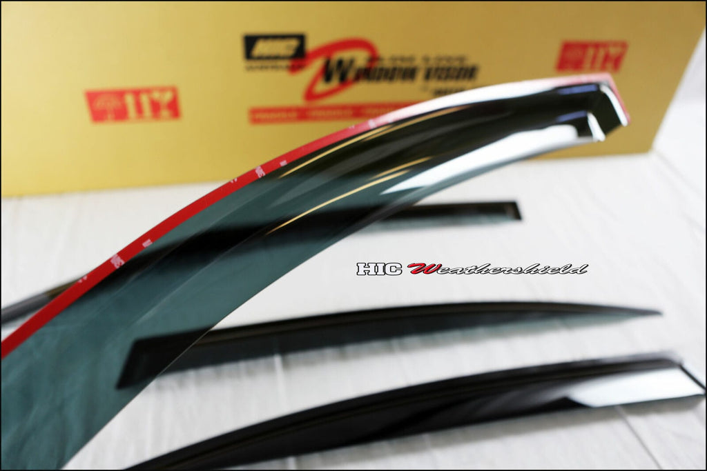 Installed View - Mazda 3 BK Sedan (2004-2009): Premium Window Visors