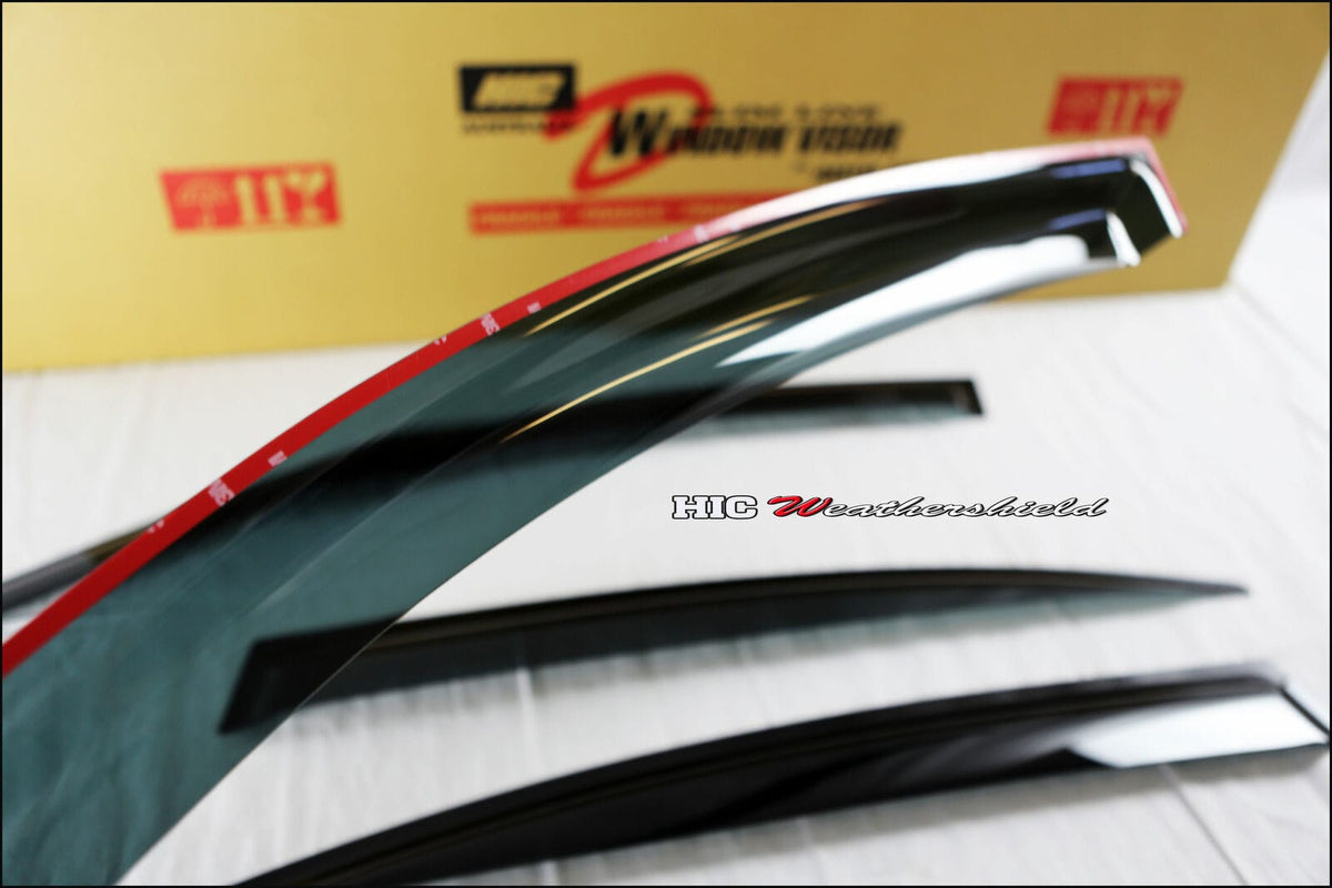 Installed View - Mazda 3 BK Sedan (2004-2009): Premium Window Visors