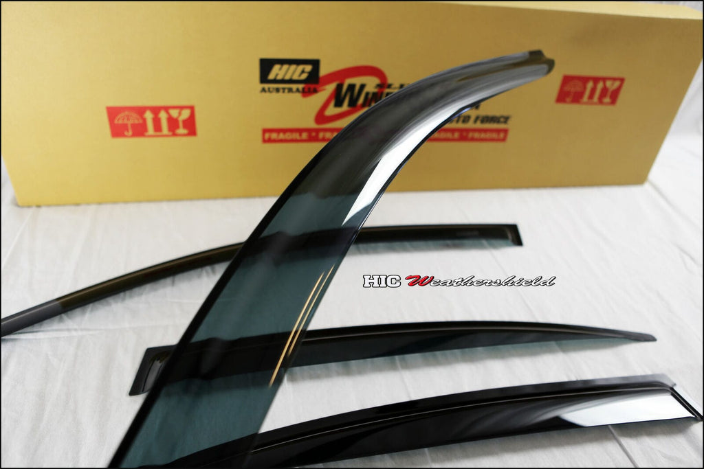 Installed View - Mazda 3 BK Sedan (2004-2009): Premium Window Visors