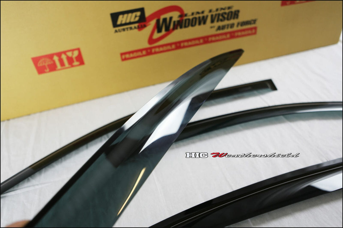 Installed View - Mazda 3 BK Sedan (2004-2009): Premium Window Visors