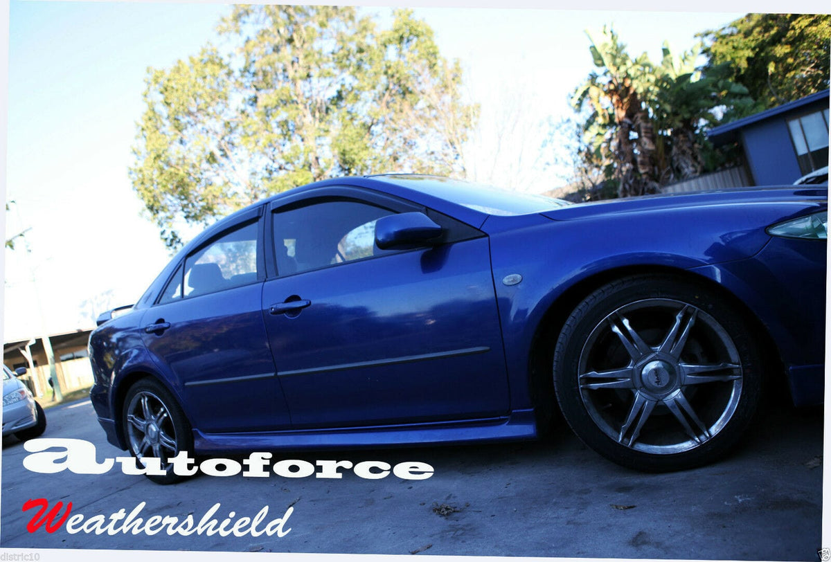 Installed View - Mazda 3 BK Sedan (2004-2009): Premium Window Visors