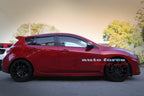 Installed View - Mazda 3 BL Hatch (2009-2013): Premium Window Visors