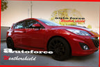Installed View - Mazda 3 BL Hatch (2009-2013): Premium Window Visors