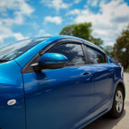 Installed View - Mazda 3 BL Sedan (2009-2013): Premium Window Visors